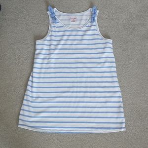 Blue striped tank top